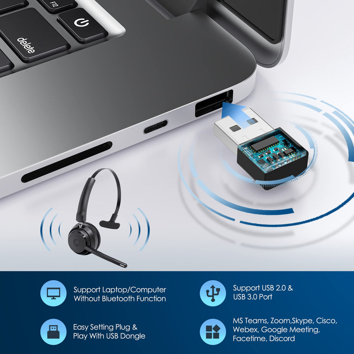 Mopchnic headset mute button on the microphone during calls
