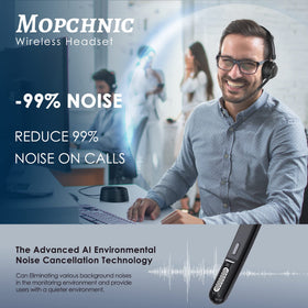 Mopchnic headset USB dongle included for non-Bluetooth devices