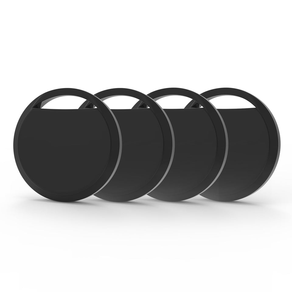 MOR GOLF Air Tracker Tags 4 Pack front angle for quick luggage and key tracking.
