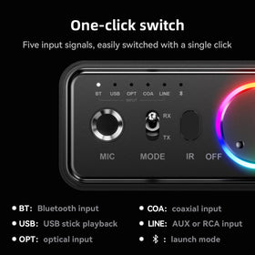 MOREGAX M18 knob and RGB ring close-up showing intuitive control benefits