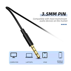 MORMOQUE EP-06 3.5mm jack works with most devices without adapters.