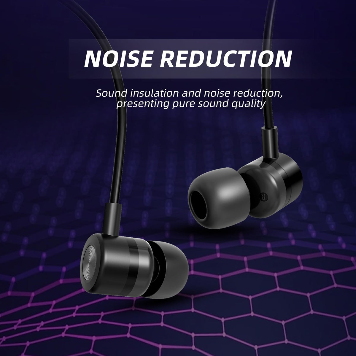 MORMOQUE EP-06 inline control and HD mic visible for hands-free call convenience