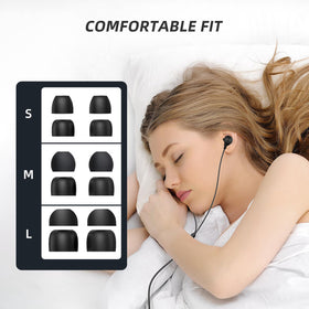 MORMOQUE EP-06 three silicone tip sizes displayed for personalized comfort