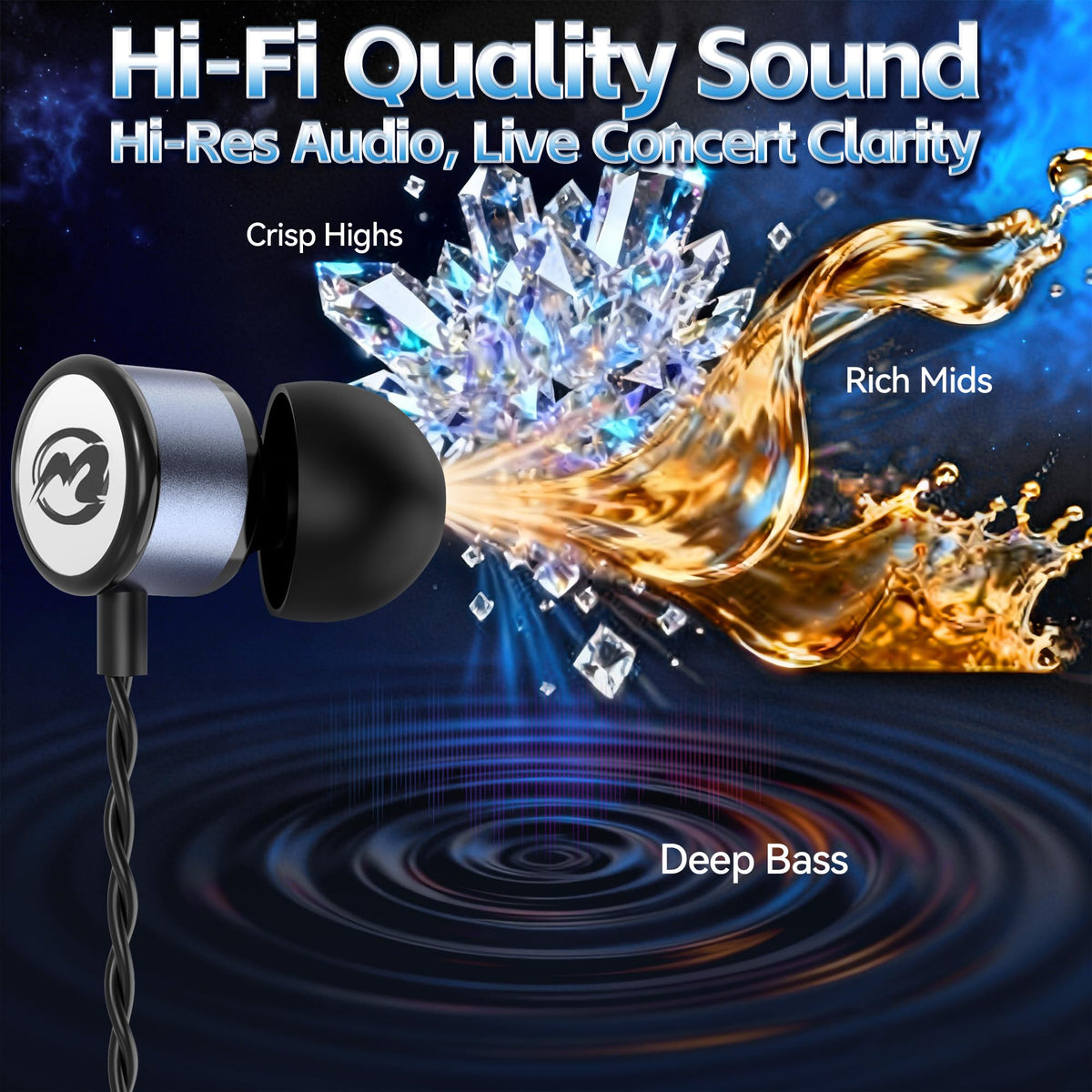 MORMOQUE EP09 ear tips multi-size offer secure, comfortable wear