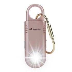 Mosaic Alarm 135dB front view in rose gold for immediate safety access.