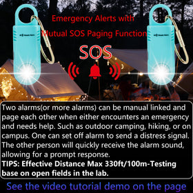 Mosaic Alarm built in flashlight illuminates dark paths and parking lots.