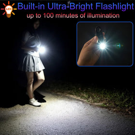 Mosaic Alarm built-in ultra-bright flashlight for nighttime visibility
