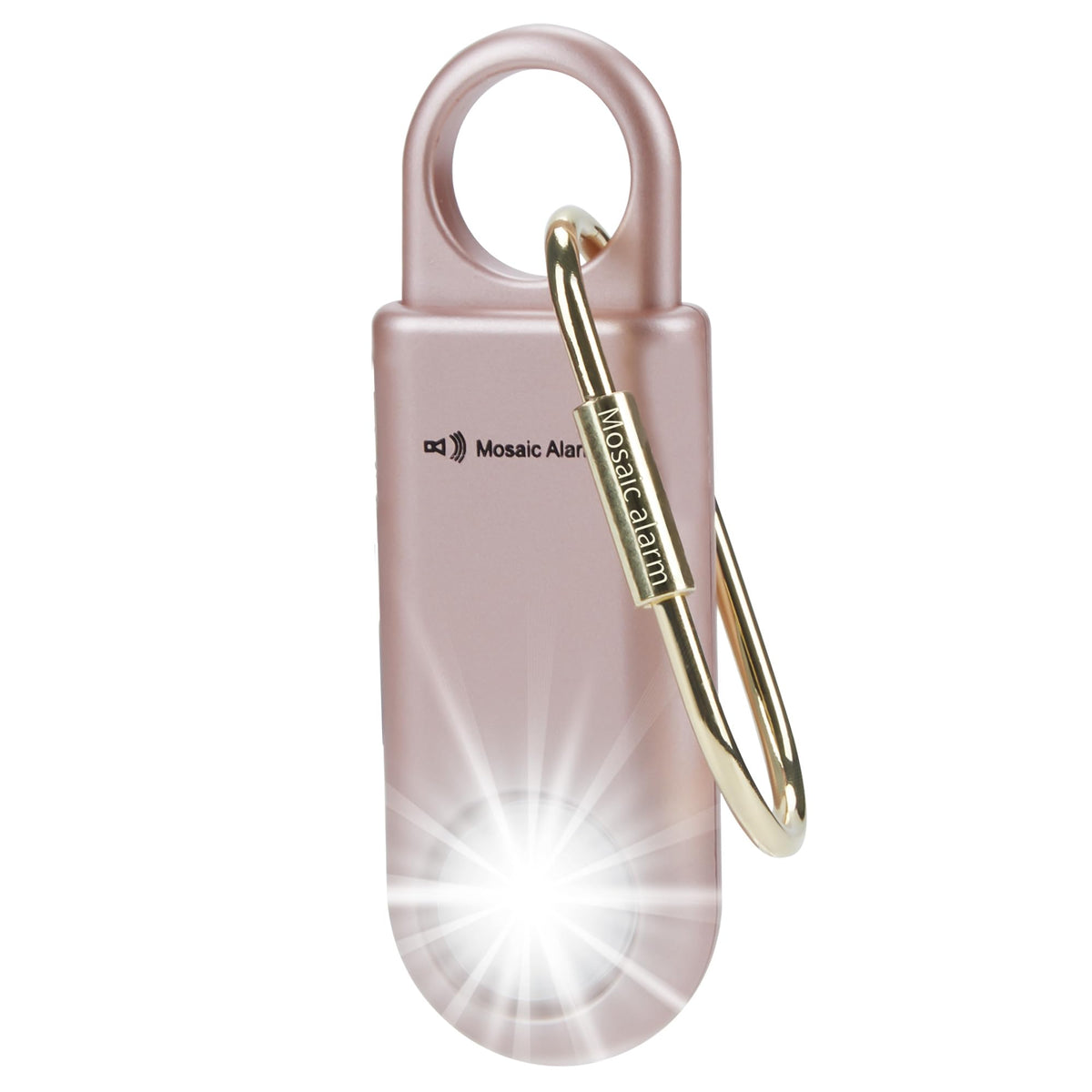 Mosaic Alarm front view in rose gold for daily carry.