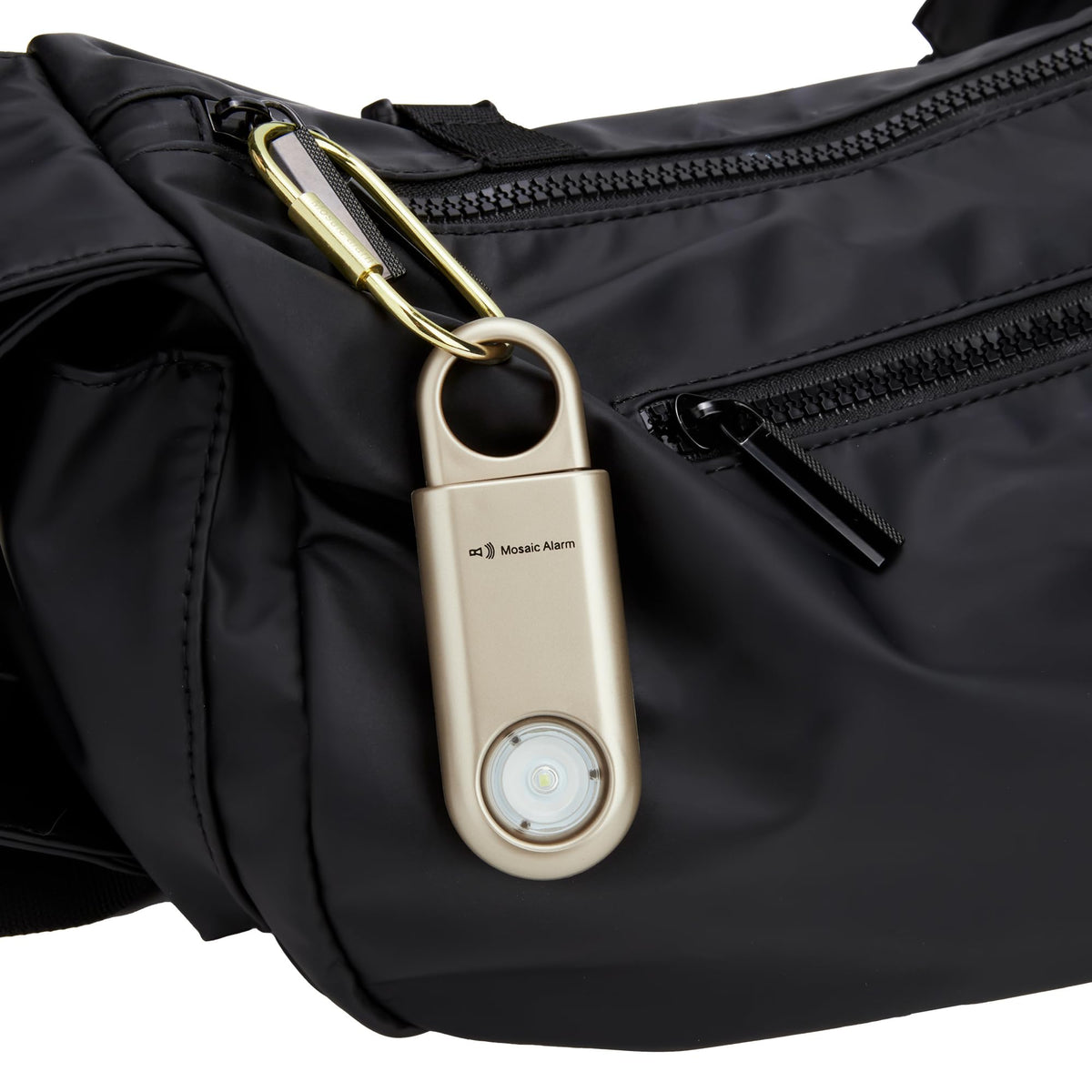Mosaic Alarm pull-pin activation triggers a loud alert instantly.