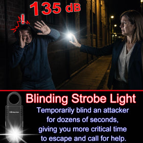 Mosaic Alarm built-in ultra-bright flashlight illuminates dark paths