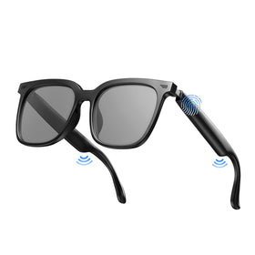 Moscrea Smart Glasses translation session shows real-time multilingual communication during meetings.