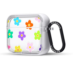 MOSNOVO AirPods 3 clear dual-layer case for stylish protection and impact resistance.