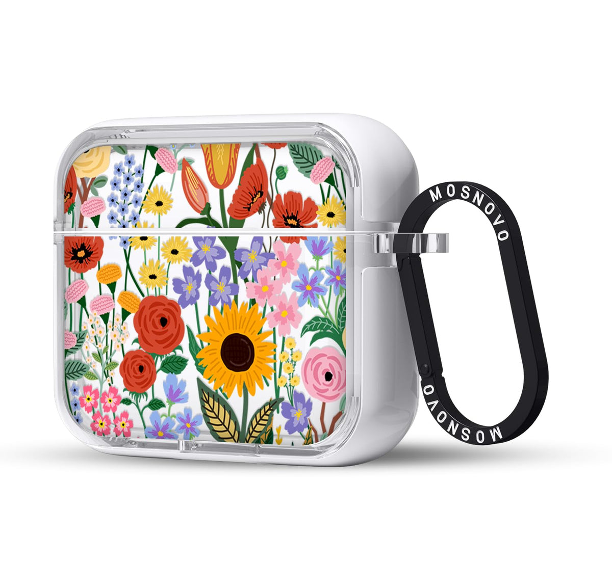 MOSNOVO AirPods 3 Clear Case with durable protection and a clean, transparent look.