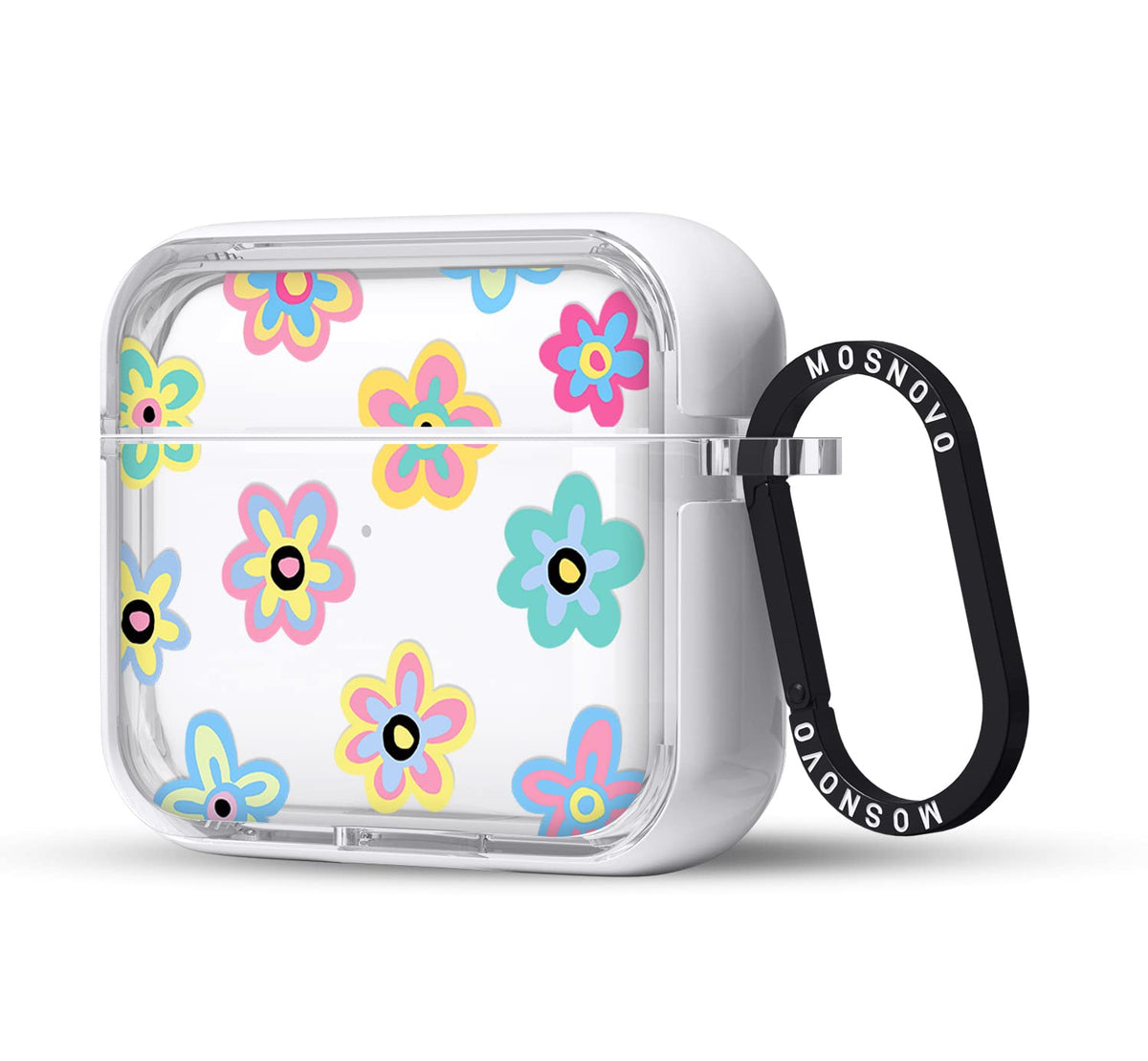 MOSNOVO AirPods 3rd Gen case with clear dual-layer protection for everyday use.