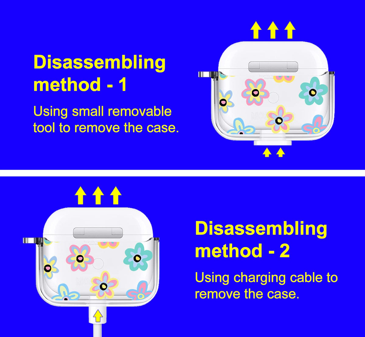 MOSNOVO AirPods 3rd Gen case supports wireless charging without removing the case.