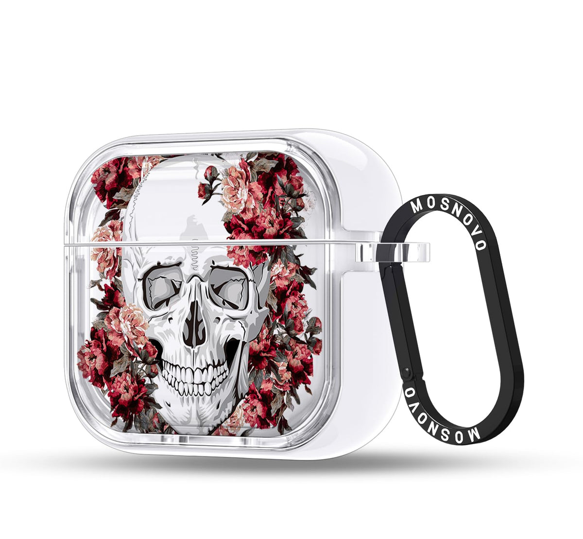 MOSNOVO AirPods 4 case with clear dual-layer protection and style.
