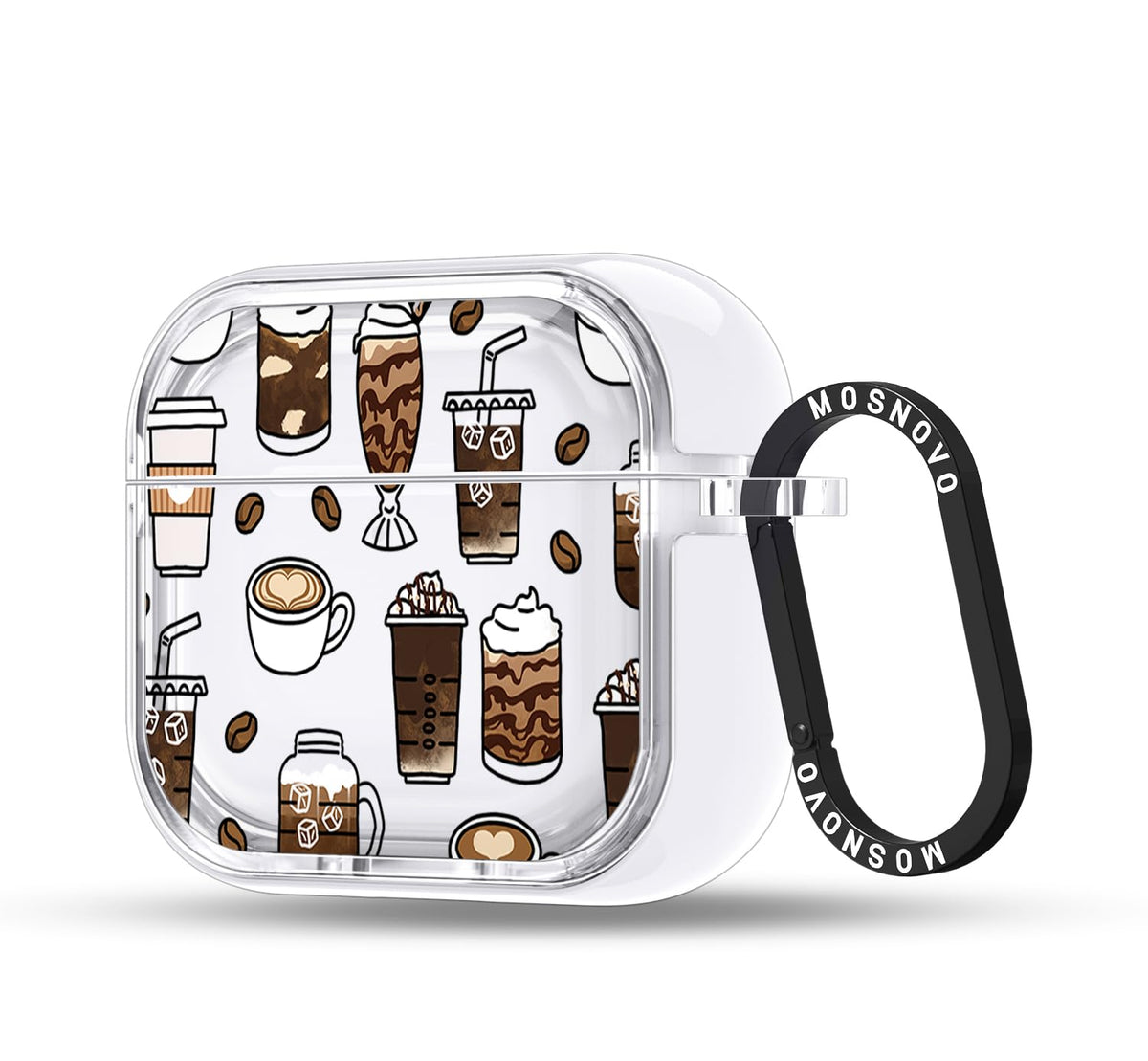MOSNOVO AirPods 4 case with clear dual-layer protection for daily use