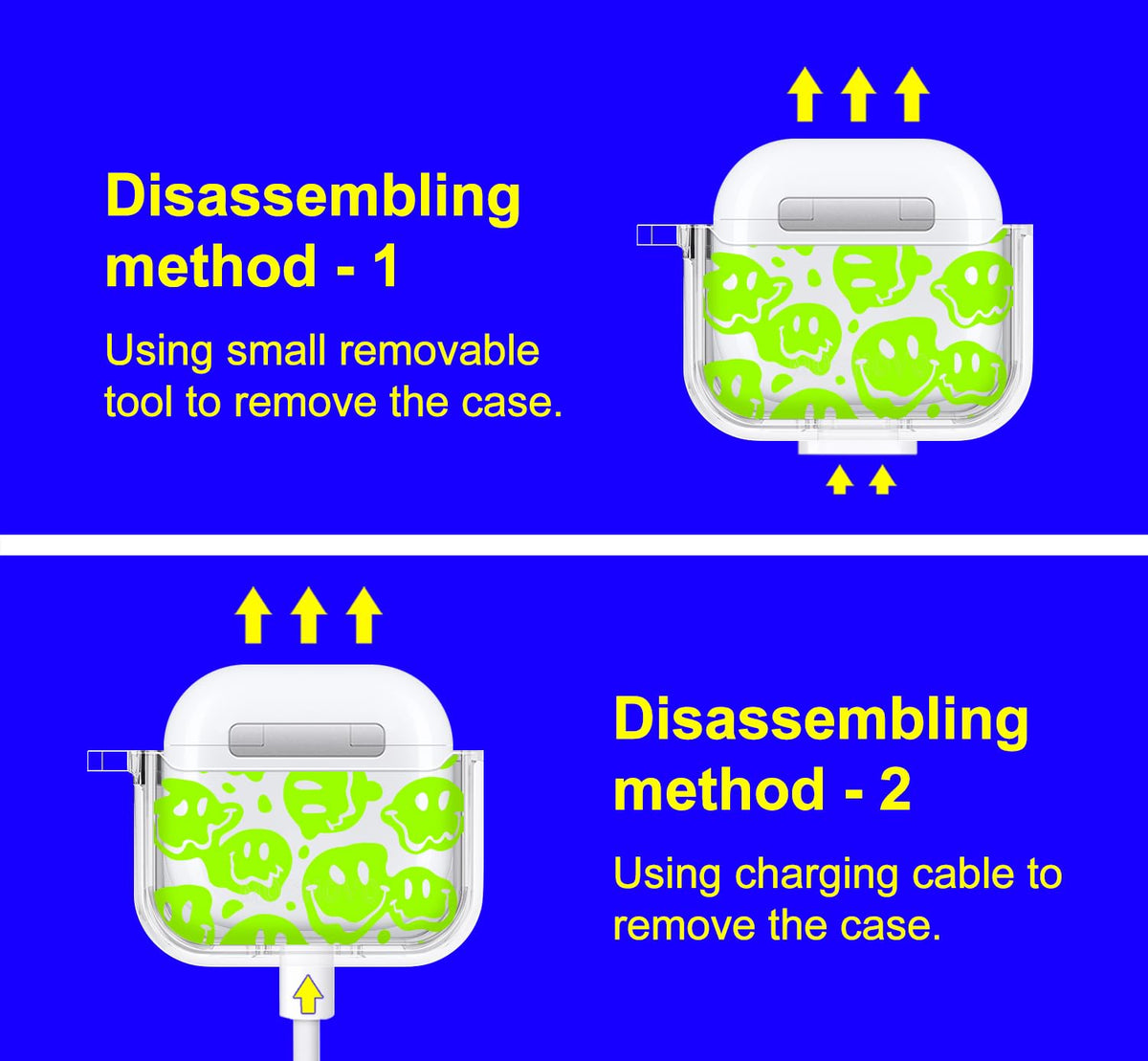 Includes chic protective case with metal ring and removal tool