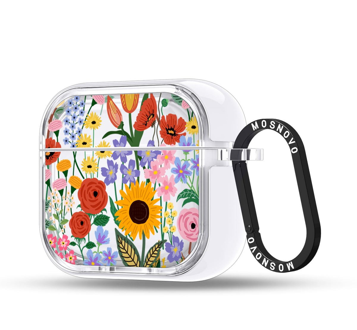 MOSNOVO AirPods 4 case front view with durable protection.