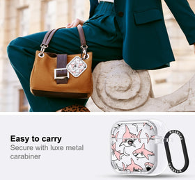 MOSNOVO AirPods 4 case metal ring closeup showing easy access.