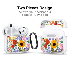MOSNOVO AirPods 4 case side view shows slim, shockproof profile.