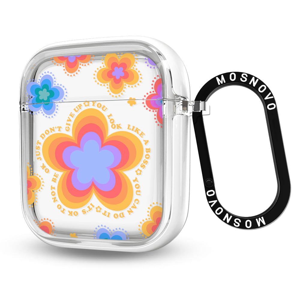 MOSNOVO AirPods case with clear dual-layer protection for everyday impact resistance.