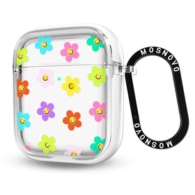 MOSNOVO clear dual-layer AirPods case protecting AirPods 1 & 2 for lasting clarity