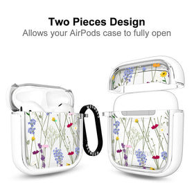 MOSNOVO AirPods case clear side view showing slim profile and protection.