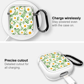 MOSNOVO AirPods case clear yellow-resistant maintains transparency.