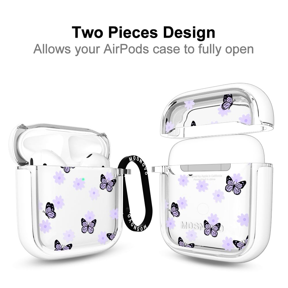 MOSNOVO lilac butterfly side view highlighting slim profile and secure grip