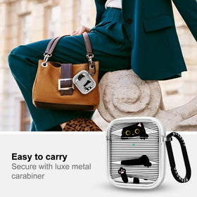 MOSNOVO AirPods case with luxe metal ring for quick grip