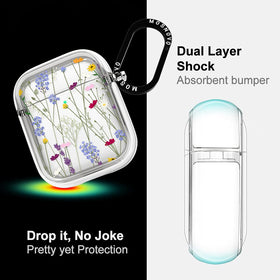 MOSNOVO AirPods case with premium metal ring for easy access and grip.