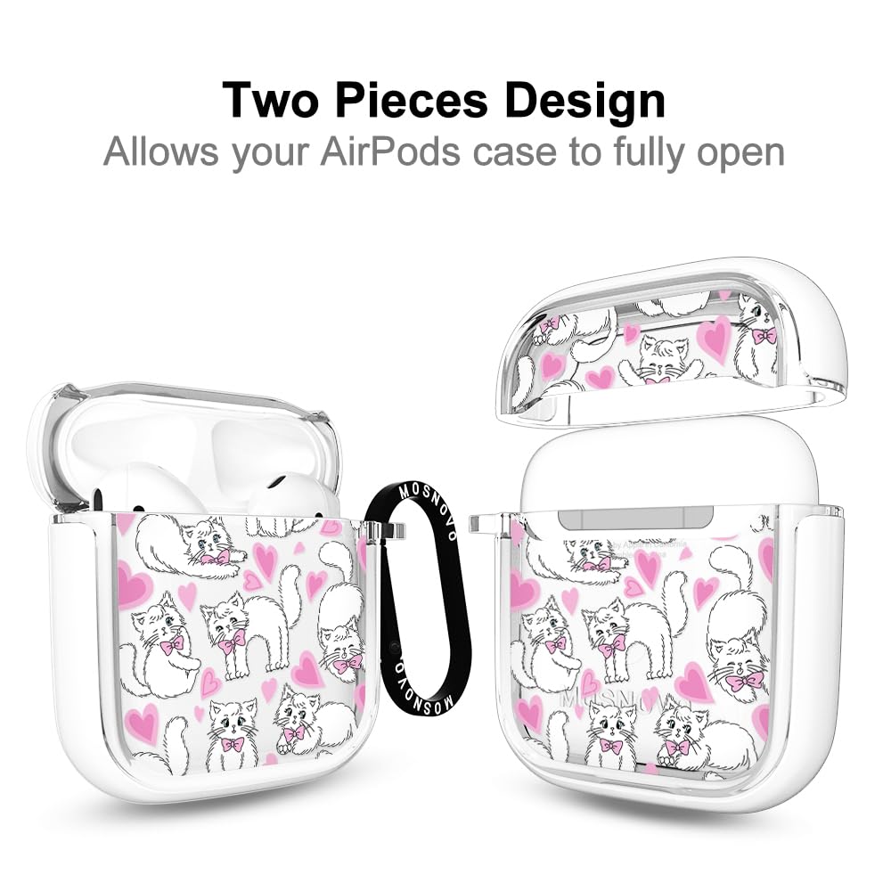 MOSNOVO AirPods case featuring a premium metal ring for quick access