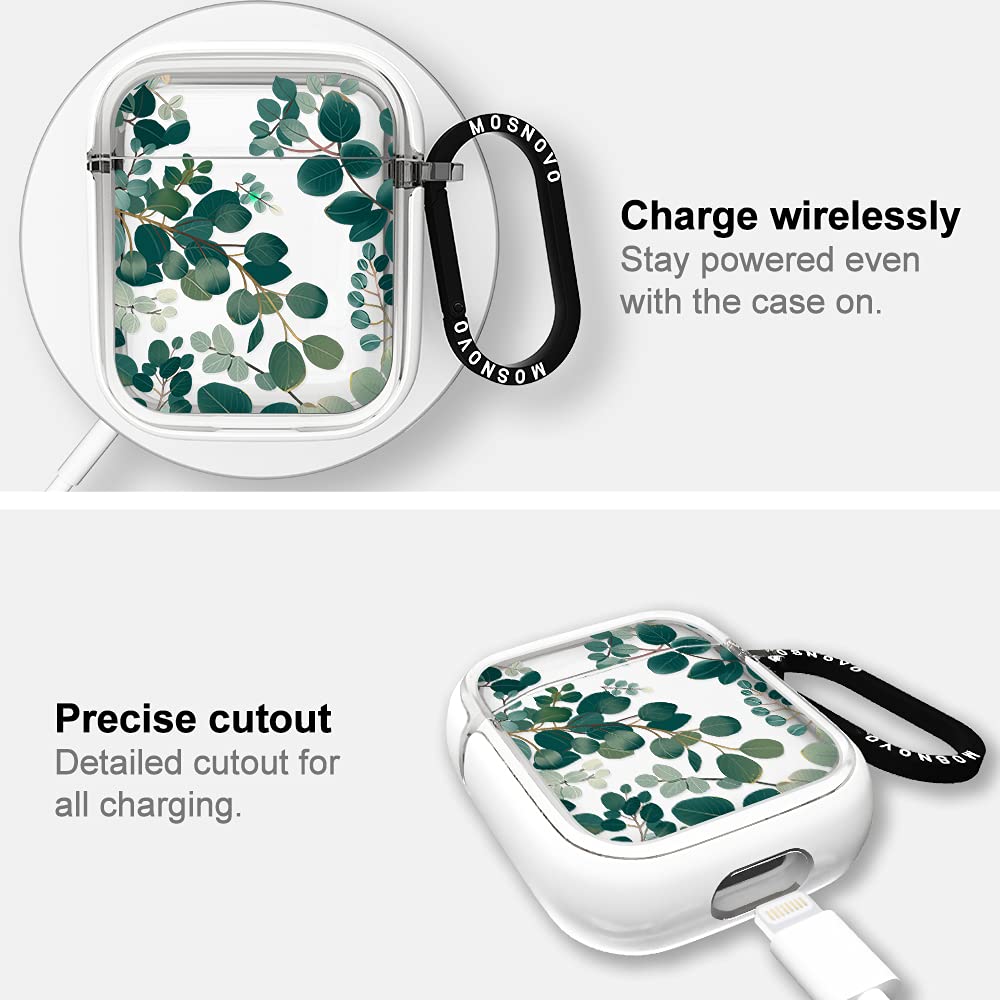 MOSNOVO protective shell for AirPods 1 and 2 with chic look and grip.