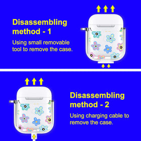 MOSNOVO AirPods case includes removal tool for easy setup.
