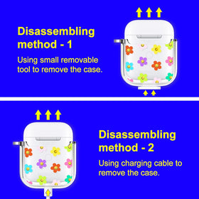 Removal tool included with MOSNOVO AirPods case for simple swaps
