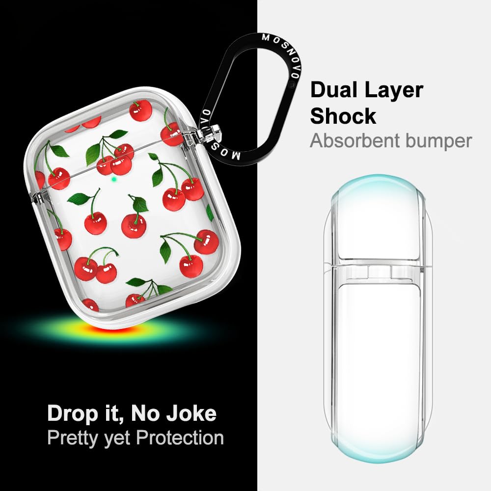MOSNOVO AirPods Case Yellow-Resistant Dual PC maintains a clear finish.