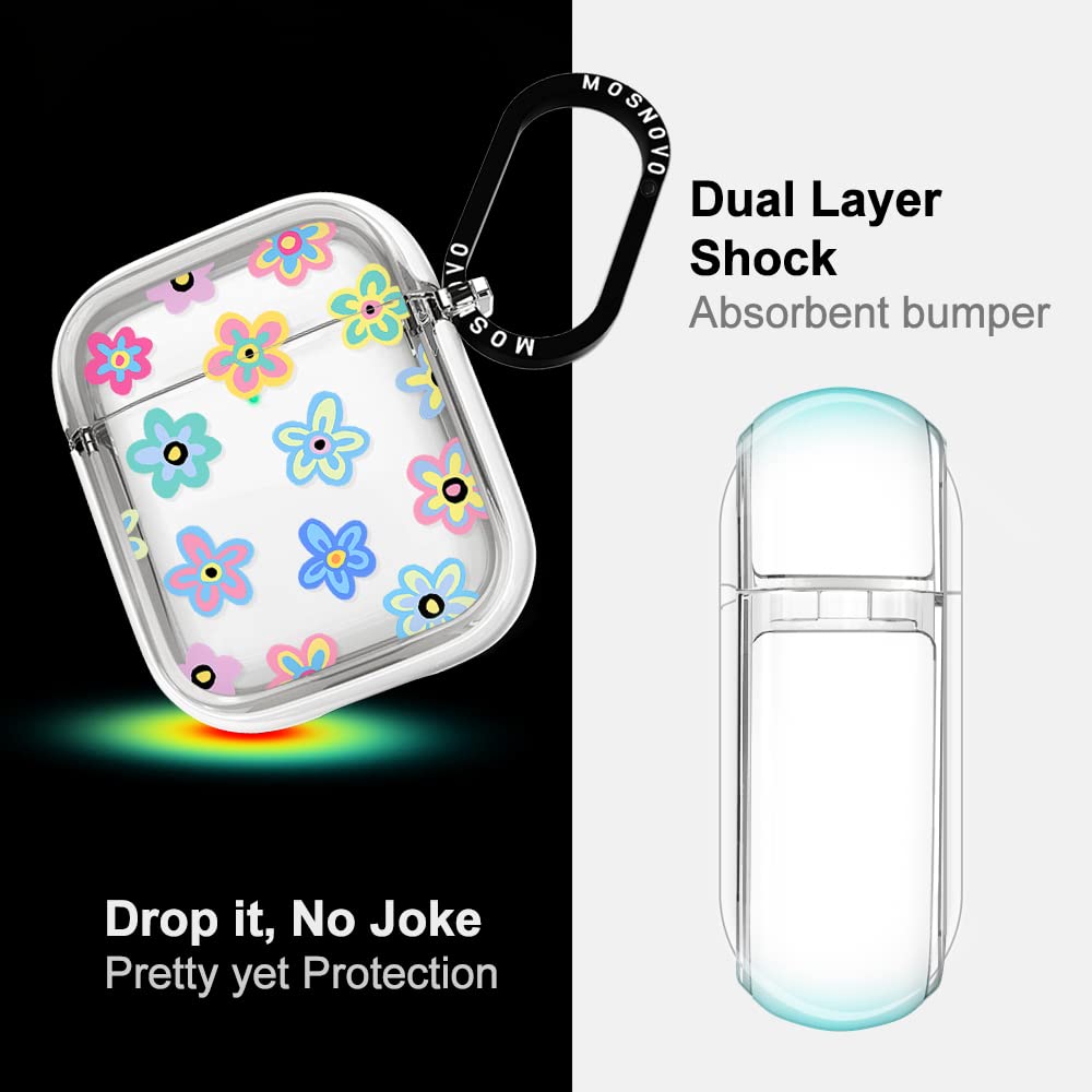 MOSNOVO AirPods case resists yellowing for lasting clarity.