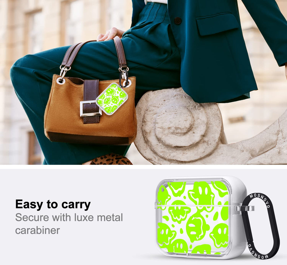 MOSNOVO case with premium metal ring for quick access