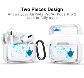MOSNOVO AirPods Pro 2 case features shockproof design for on-the-go protection.