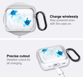 MOSNOVO AirPods Pro 2 case stays clear with yellow-resistant dual PC material.