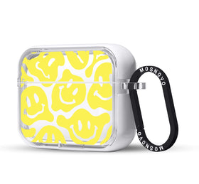 MOSNOVO AirPods Pro case with clear dual-layer protection and a luxe metal ring.