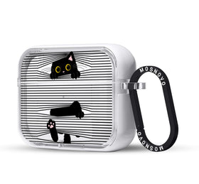 MOSNOVO AirPods Pro case in clear dual-layer design for durable protection