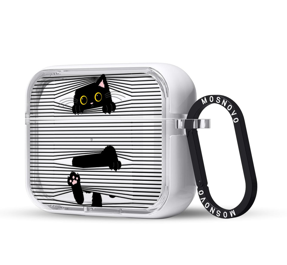 MOSNOVO AirPods Pro case in clear dual-layer design for durable protection