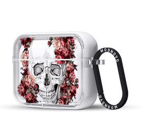 MOSNOVO AirPods Pro case with clear dual-layer protection for shock resistance.