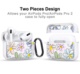 MOSNOVO AirPods Pro case with luxe metal ring for quick access.