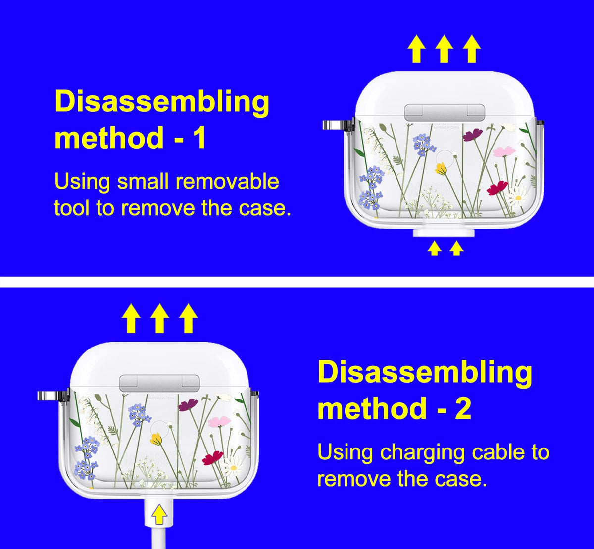 MOSNOVO Floral Garden packaging includes removal tool and luxe ring