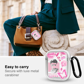 MOSNOVO Pink Culture case - metal ring detail for easy access.