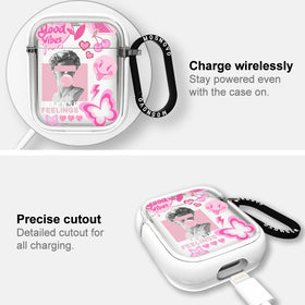 MOSNOVO AirPods case Pink Culture wireless charging compatible design.