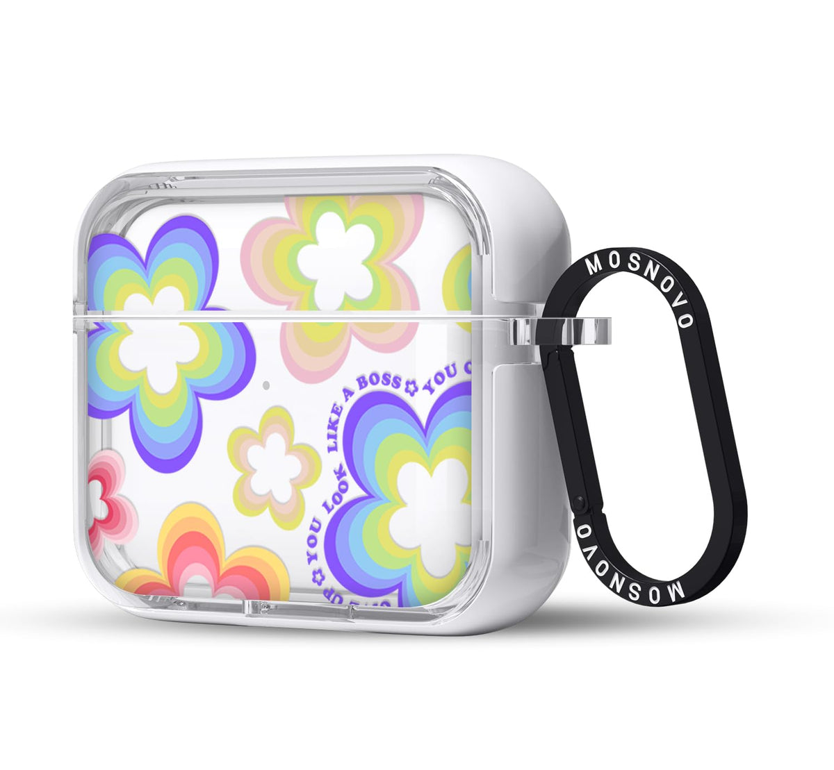 MOSNOVO AirPods 3 clear case with dual-layer protection keeps your case pristine.